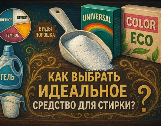 Порошковая магия: Как выбрать идеальное средство для стирки? 🧺