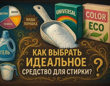 Порошковая магия: Как выбрать идеальное средство для стирки? 🧺